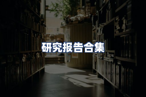 研究报告合集